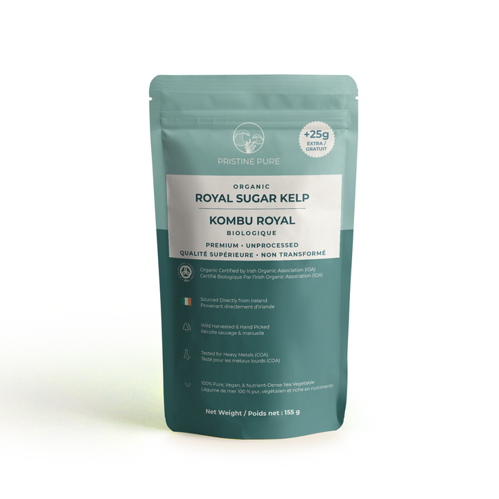 Certified Organic Wild Irish Royal Sugar Kelp 60g | Lab Tested