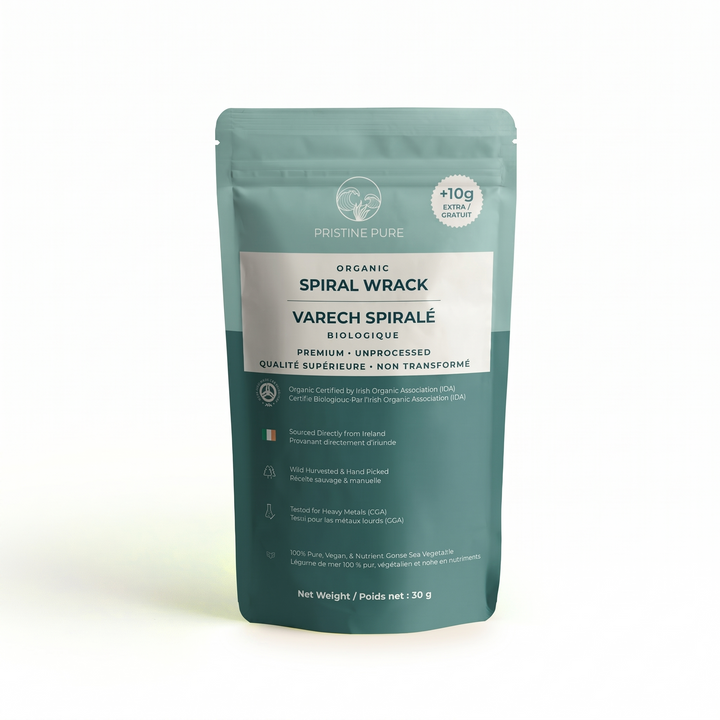 Certified Organic Wild Irish Twisted Spiral Wrack 30g | Lab Tested